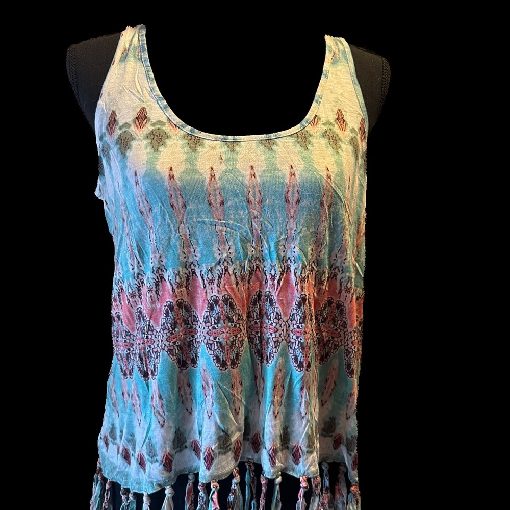 American Rag Boho Fringe Tank Top
